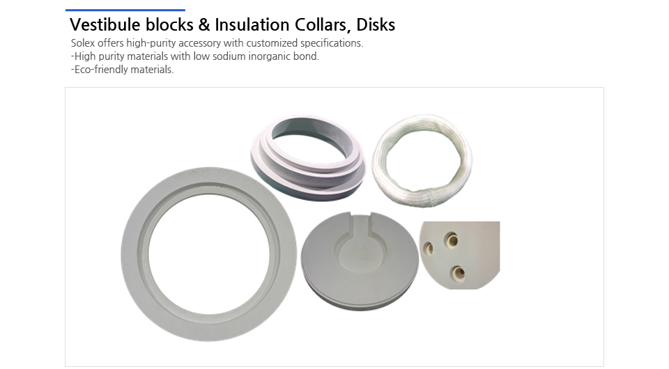 Vestibule blocks & Insulation Collars, Disks